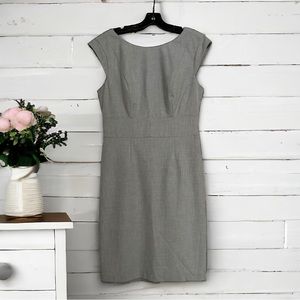 Fitted Gray Dress from The Limited • Size 6 Lined Dress with Capped Sleeves